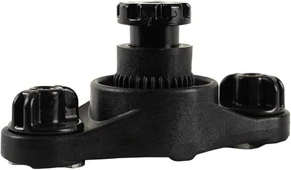 YakAttack HD LockNLoad Track Mount Base | Dual MightyBolt System for Kayak Rod Holders, Fish Finders & Heavy-Duty Gear | Track or Deck Mount | Yak Attack USA-Made