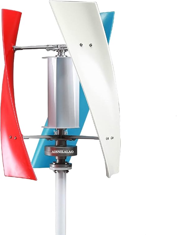 10000W Low Speed Vertical Axis Wind Turbine, 3 Phase AC Permanent Magnet Generator with Controller for Hybrid Wind Solar,12V-220V