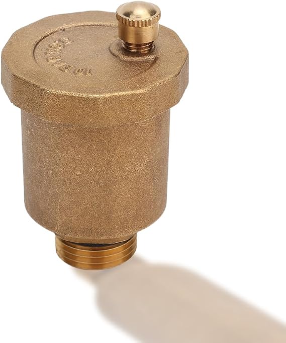 Joyzan Brass Automatic Air Vent Valve, One Way Male Thread Exhaust Valves