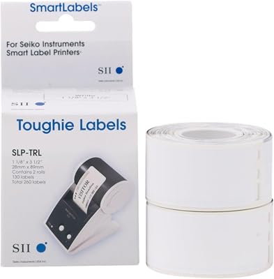 Seiko Instruments Toughie Labels Resist Tearing annd Liquids for Smart Label Printers SLP-TRL