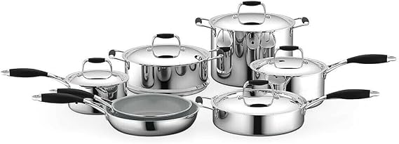 For 12 Pcs. Kitchenware Pots & Pans Set-Prestige Ceramic Non-Stick Coating