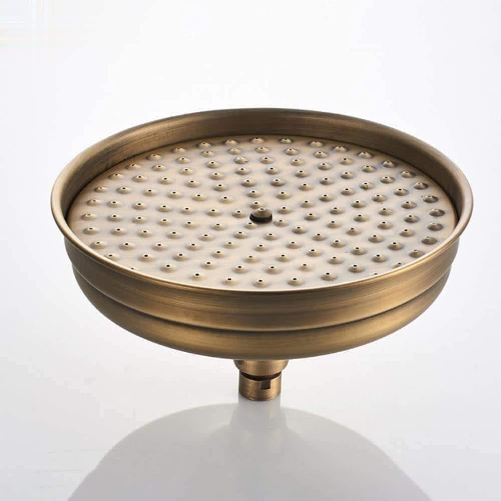 AFUDER Antique Brass Round Inch Rain Shower Head Bathroom Accessories Replacement Shower Head Shower Head Shower Head Standard 12 Inch