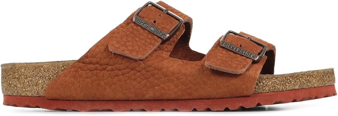 Birkenstock Arizona Nubuck Leather Sandals - Iconic Two-Strap Design with Soft Footbed Comfort