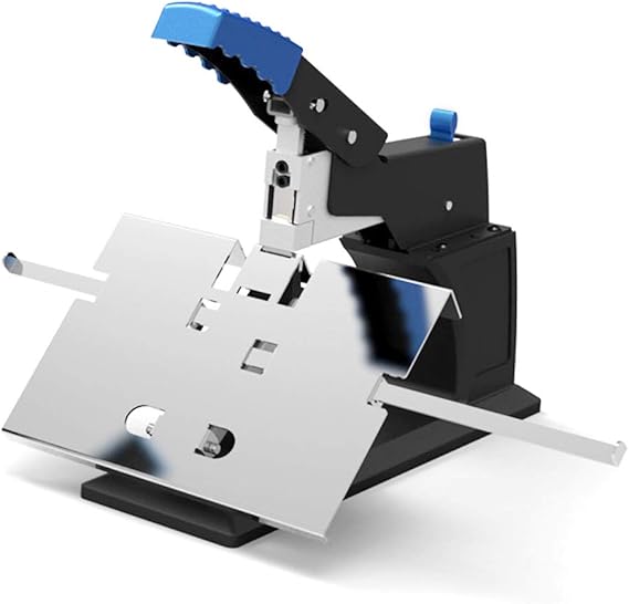 Heavy Duty Stapler Manual, Saddle Stitch Stapler Binding Machine Saddle | Metal Desktop Stapler with 3000 Staples for Flat & Saddle Stapling, Max. Thickness 6.5mm