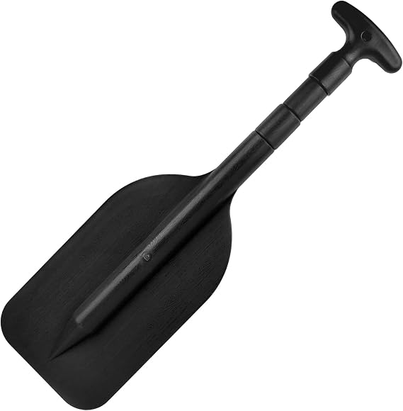 Paddle Telescopic Mini Paddle Portable Collapsible Adjustable Boat Paddle, Black