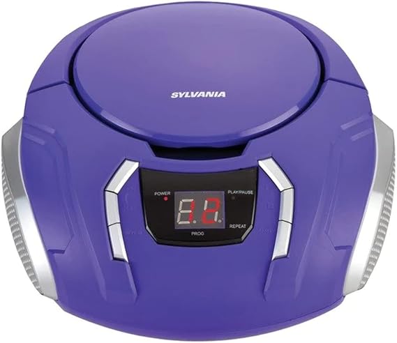 Proscan Elite Portable CD Boombox with AM/FM Radio, Auxiliary - Purple