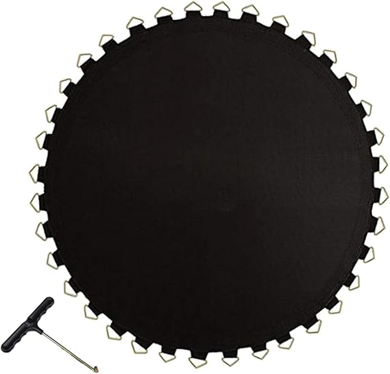 Trampoline Replacement Jumping Mat Spring Jumping Mat with V-Rings Water Resistant High Elastic Jumping Pad(36 Button Jump Cloth)