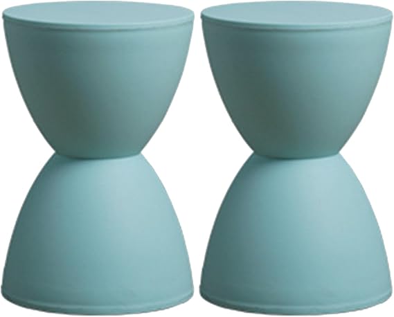 Shoe Changing Stool Footstool Round Stool Set of 2, Creative Minimalist Thickened Plastic Small Stool, Waiting for Stool for Entrance Hall, Hallway, Bedroom, Living Room