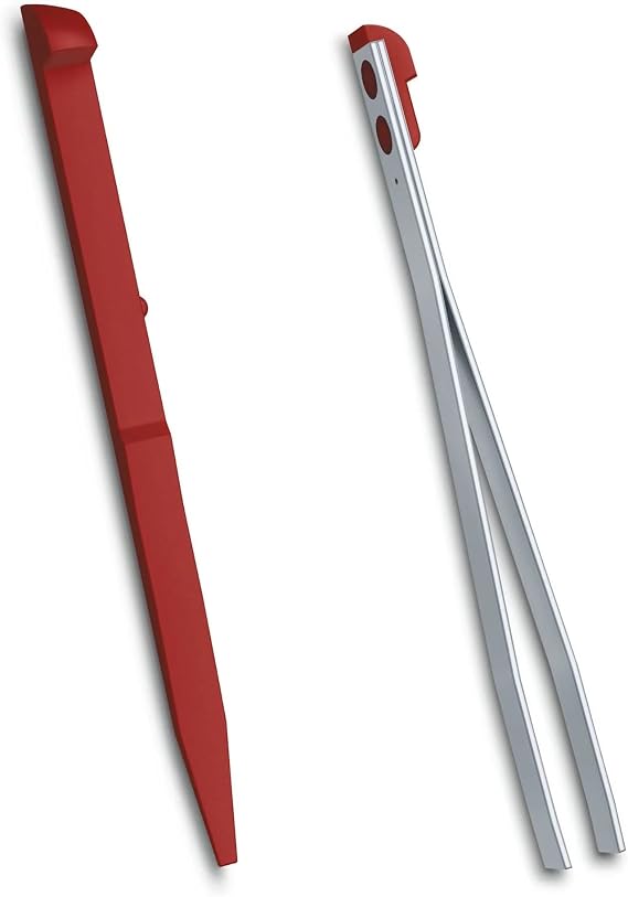 Victorinox Colour toothpick + tweezers spares for LARGE 91mm swiss army knife (Red)
