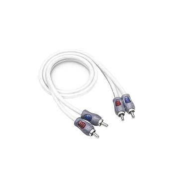 Recoil RMI23 Tinned Oxygen Free Copper 2-Channel 3ft RCA Audio Interconnects Cable for High-End Car Audio, Marine Motorcycle & UTV/ATV Audio, Triple-Shielded with Noise Rejection for Tough Environment