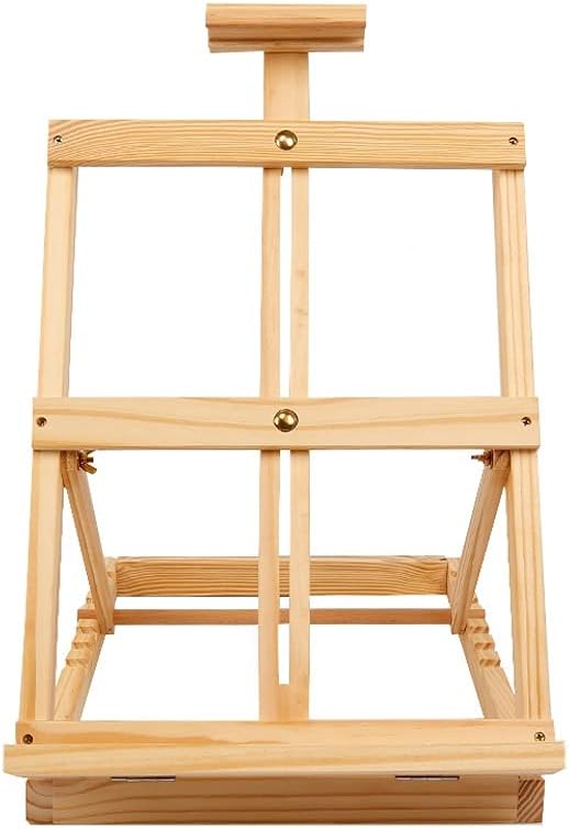 Drawing Table Adjustable Tabletop Wooden Easel Stand Sketch Easel Accessories Studio H-Frame for Artist Painting Easel Drawing Art Supplies