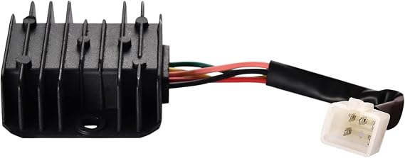GOOFIT 5 Pin 12V Voltage Regulator Rectifier Replacement for GY6 CG 125cc 150cc 200cc 250cc ATV Dirt Bike Go Kart Moped Scooter