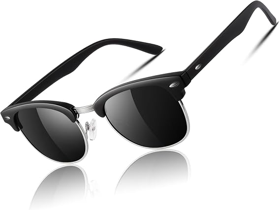 CGID Sunglasses Men Women Polarized Half Frame Design