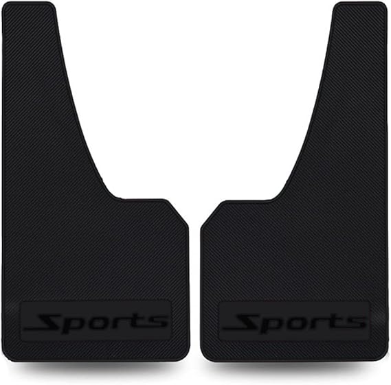 Universal Car Mud Flaps Rubber Mudguard Splash Guards Rubber Mudguard for Universal Sports Mud Flaps Guards Splash Front Or Rear Guards（Black）