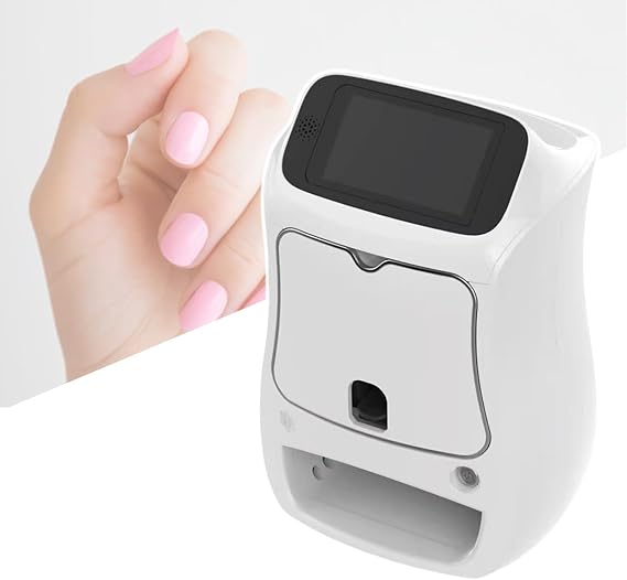 Tabletop Nail Art Printing Machine,10S Fast Painting,Automatic Nail Painting Machine,With Nail Drying Light And 5-Inch Screen Display