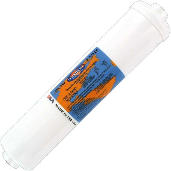 K2533 JJ 1/4" quick connect fittings. Granular activated carbon inline water filter for refrigerators, undersink, houshold applications. | Inline Water Filter, For Refrigerators, Undersink Applications, Household Use