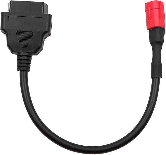 WANGCL OBD2 Cable Adapter 16-Pin to 6-pin Motorbike OBD Cable for Honda Hawker Yamaha and Most Other Motorbikes