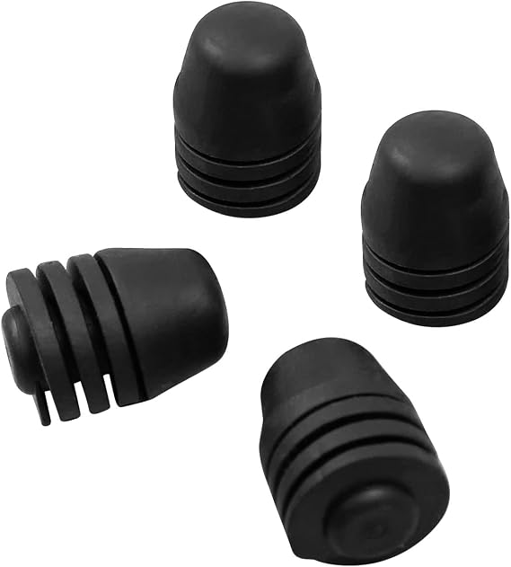 4PCS Hood Rubber Cushion Bumper, Bonnet Cushion Spin Hood Bumper Stops Fit for Cushion Stoppers Black Rubber | Engine Cover Damping Pads, Front Bonnet Spin Hood Bumpers, Standard Rubber Hood Stop Cushions Replacement, Black