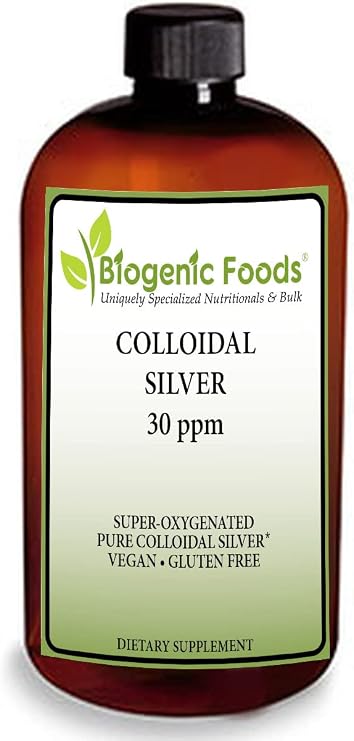 Colloidal Silver Liquid - 30 ppm Super-Oxygenated Pure Non-GMO Solution
