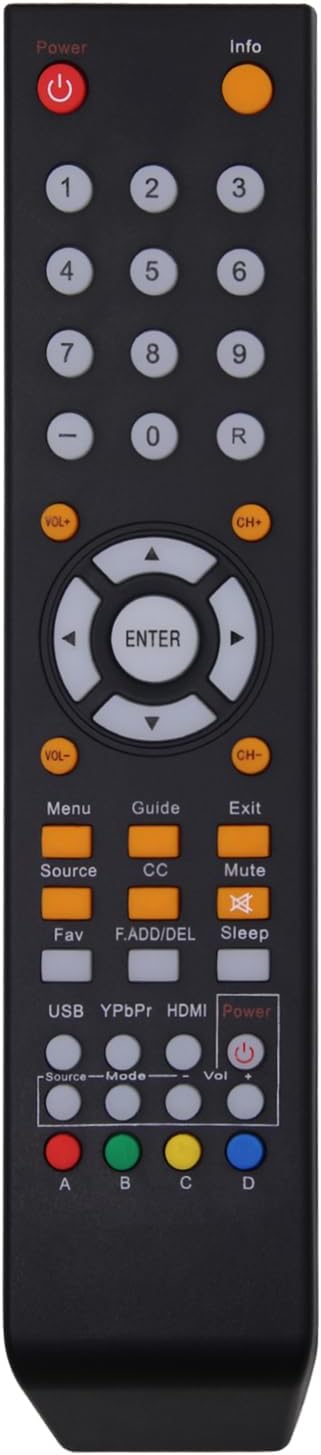 New Replacement Remote Control for Sceptre TV Universal Remote Control Compatible with All Sceptre TV LED LCD HDTV