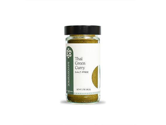 Savory Spice Thai Green Curry - Medium-Hot Curry Powder, Salt-Free (1.6 oz)