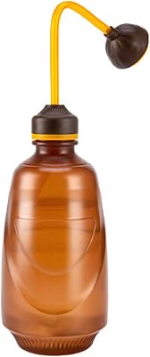 Watering Can for Seedlings, Tiny Watering Bottle for Small Desk Plants Andsucculent Plants 0.45L Brown