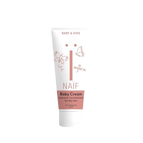 Naïf Natürlich Nährende Pflegecreme für Baby und Kind - 75 ml Pflegt trockene- und ekzemempfindliche Haut Vegan