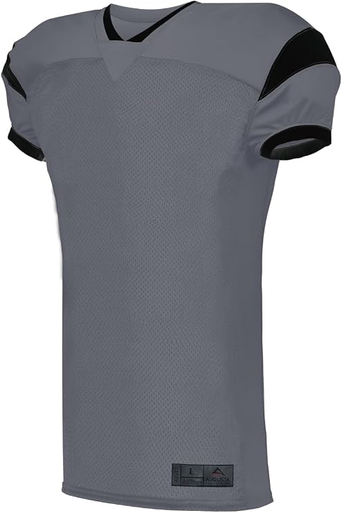Augusta Sportswear Men's Slant Football Jersey Graphite/Black