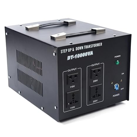 Voltage Converter Transformer 10000W Power Step Up Down 110V to 220V 220V to 110V Automatic Voltage Regulator Stabilizer Power Transformer Converter Circuit Breaker Protection