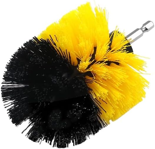 Electric Drill Brush Round Plastic Scrubber Brushes Auto Tires Cleaning Tools For Bathroom Surfaces Floor Grout Tile 2/3.5/4/5'' Drill Brush Round Electric Scrubber Brush For Floor Tub Shower Tile