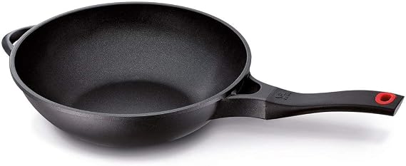 Beka "Energy Wok, Cast Aluminium, Black, 56.5 x 31.4 x 10.0 cm