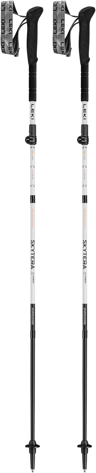 LEKI Skytera FX Carbon SL Collapsible Adjustable Lightweight Walking Poles for Thru-Hiking, Fast-Packing, Mountaineering