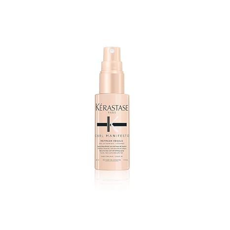 Kerastase Curl Manifesto Refresh Absolu Hair Spray For All Wavy, Curly, Very Curly & Coily Hair - Hydrates, Redefines & Refreshes Curls, Anti-Frizz, With Coconut Oil