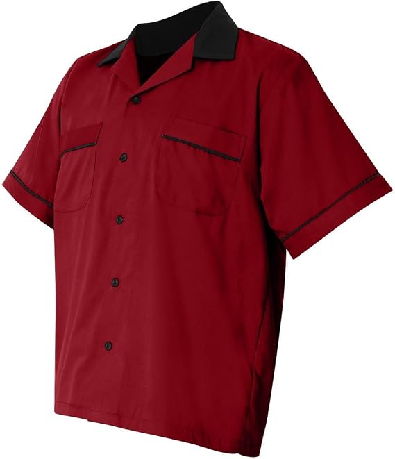 Hilton GM Legend Bowling Shirt S Red/ Black