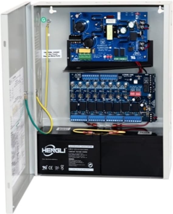 Altronix ACM Series Access Power Controllers with 8 Fused Outputs Power Supply/Chargers, 12/24 VDC, 4/3 Amps (Pack of 1)