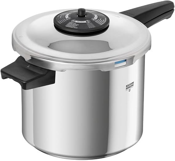 Kuhn Rikon Duromatic Classic NEO 7 L Long-Handle Pressure Cooker Swiss-Made, Ultra-Fast & Energy-Efficient, Thick Super-Thermic Base, Safe & Durable