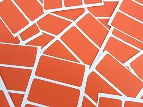 65x30mm Rectangular Colour Code Stickers - Packs of 45 Coloured Rectangle Sticky Labels - 30 Colours Available (Red)