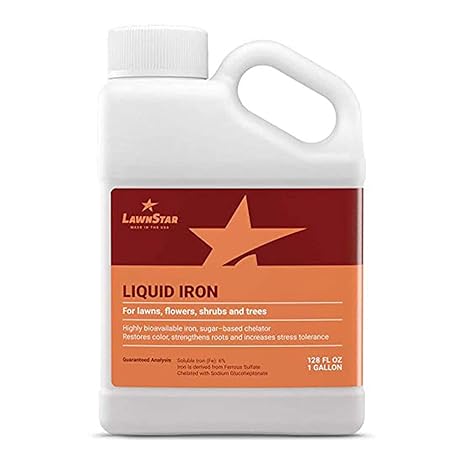 Liquid Iron for Lawns, Multi-Purpose and Suitable for All Gardens, 1 Gal