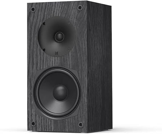 Monolith B5 Bookshelf Speaker - Black (Each) Powerful Woofers, Punchy Bass, High Performance Audio, for Home Theater System - Audition Series