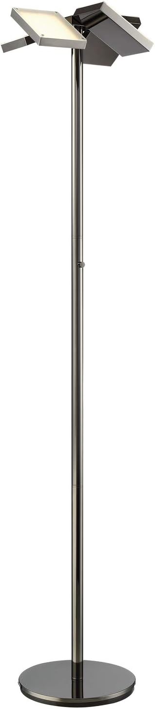 Lite Source Lampard 71" Gunmetal Modern LED Torchiere Floor Lamp