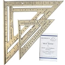SWANSON Tool Co., Inc SW1201K Value Pack 7 inch Speed Square and Big 12 Speed Square (without layout bar) ships with Blue Book