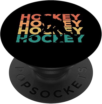 Retro Field Hockey - Hockey Player PopSockets Adhesive PopGrip