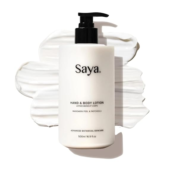 SAYA Hand & Body Lotion | Ultra Hydrating Moisturizer with Shea Butter, Coconut Oil, Almond Oil & Aloe Vera for Dry Skin | 16.9oz | Heals & Restores