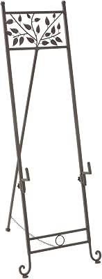 Tripar 56 Inch Natural Elements Metal Floor Easel Stand for Decoration, Paintings, Pictures, Photography, Artwork