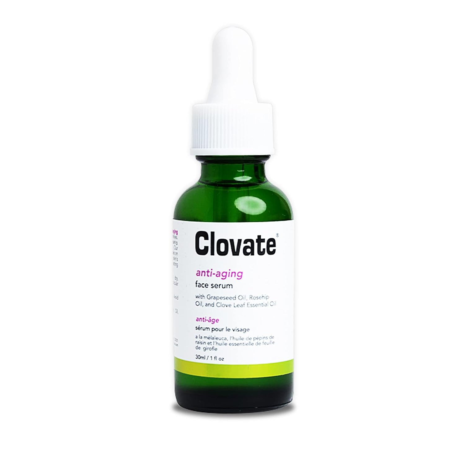 Clovate, Anti-aging Serum | 1 Fl oz  30 ml | Reduce Fine Lines, Wrinkle, Dark Circles, Dark Spots | infused with Vitamin E, 1% Alpha Lipoic Acid | For Women and Men | Made in U