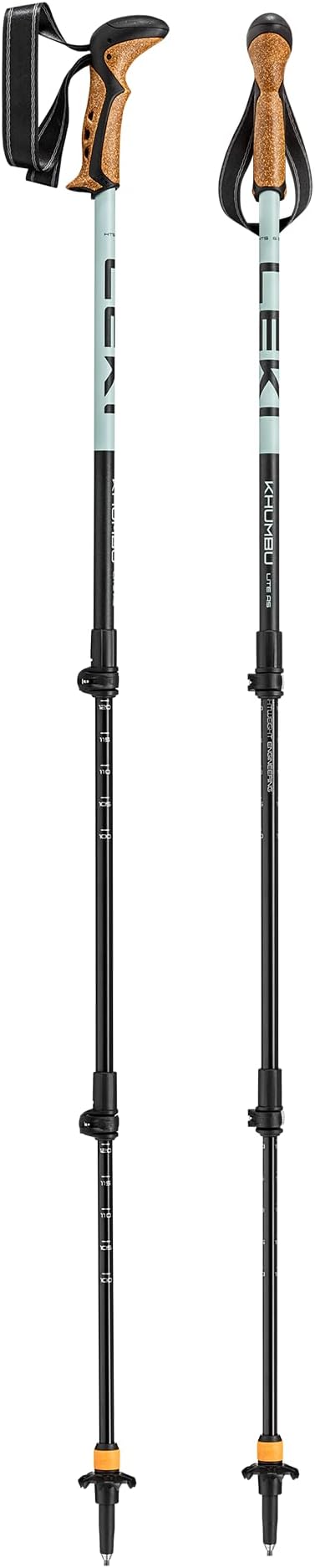 LEKI Khumbu Lite AS Trekking Poles | Aluminum, Adjustable, Collapsible, Lightweight Hiking Sticks, Anti-Shock Performance