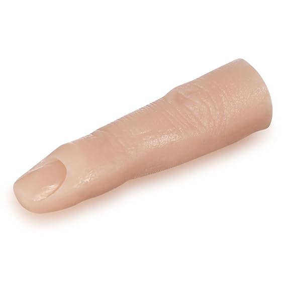 Mipcase manicure Artificial Finger Silicone Fake Finger artificial Bendable Nail piece human body Acrylic Silicone Nail Art Finger prosthetic hand mannequin props nail Model | Soft silicone, flexible joint, acrylic and gel nail practice, reusable design, confirm size before purchas