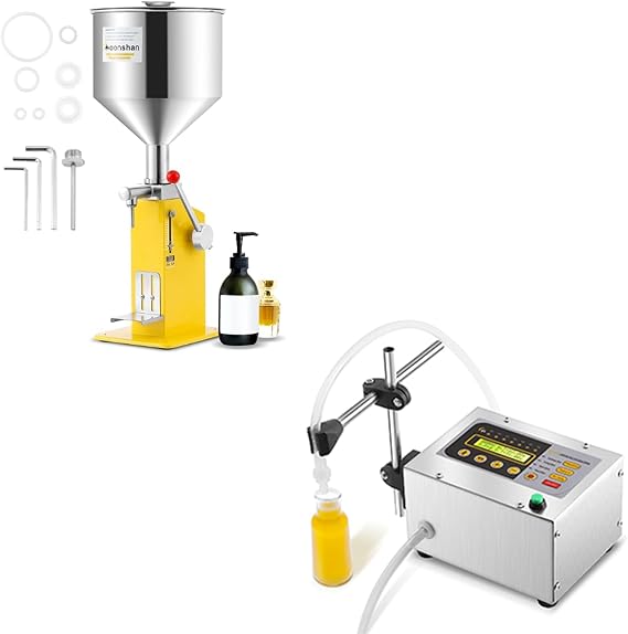 Automatic 1-118 Oz liquid filling machine + Manual Filling Machine