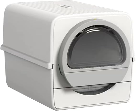 Automatic Cat Toilet, Cat Drawer with Lid, Electric, Automatic, Cat Toilet, Cat Toilet Box, Large, Easy to Clean, Entrance and Exit Method, Odor Separation, Automatic Toilet for Cats, Cat Supplies, Diaper Replacement Box, Semi-Automatic, Cat Toilet