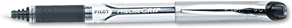 Precise+Grip+Stick+Roller+Ball+Pen%2c+Extra-Fine+0.5mm%2c+Black+Ink%2c+Black+Barrel%2c+1Dozen